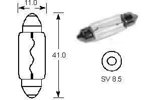 лампочка C5W SV8.5 41 mm